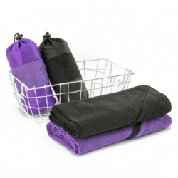 Microfiber sports towels Fitness towel with key pocket